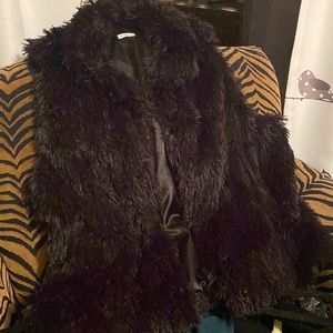 New, Croft and Barrow ladies Faux fur vest